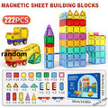 Magnetic Tile Construction Set -222, 110, 70, 60 or 50 pieces
