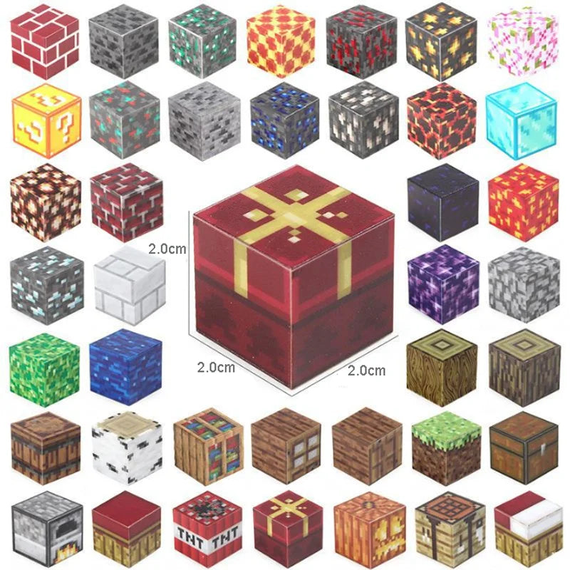 Minecraft style magnetic building blocks