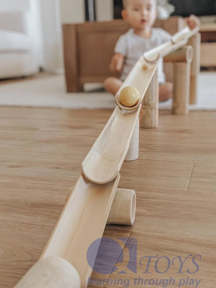 Wooden Marble Run