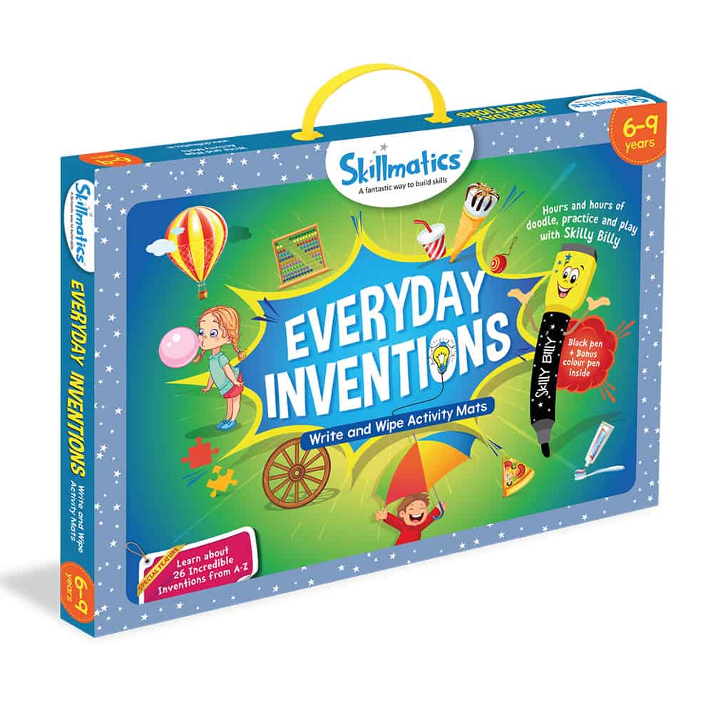 Skillmatics Everyday Inventions – 26 Repeatable STEM Activities
